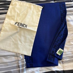 Fendi Zucca Print Reversible Unisex Scarf